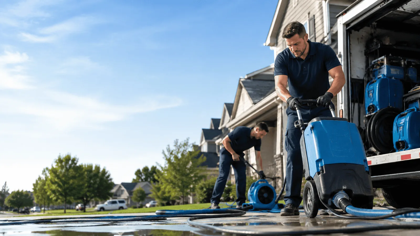 Dehumidification being performed in Altoona, IA